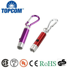 Wholesales LED Metal Key Light with Carabiner